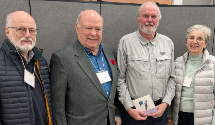 David Hawk with Club members